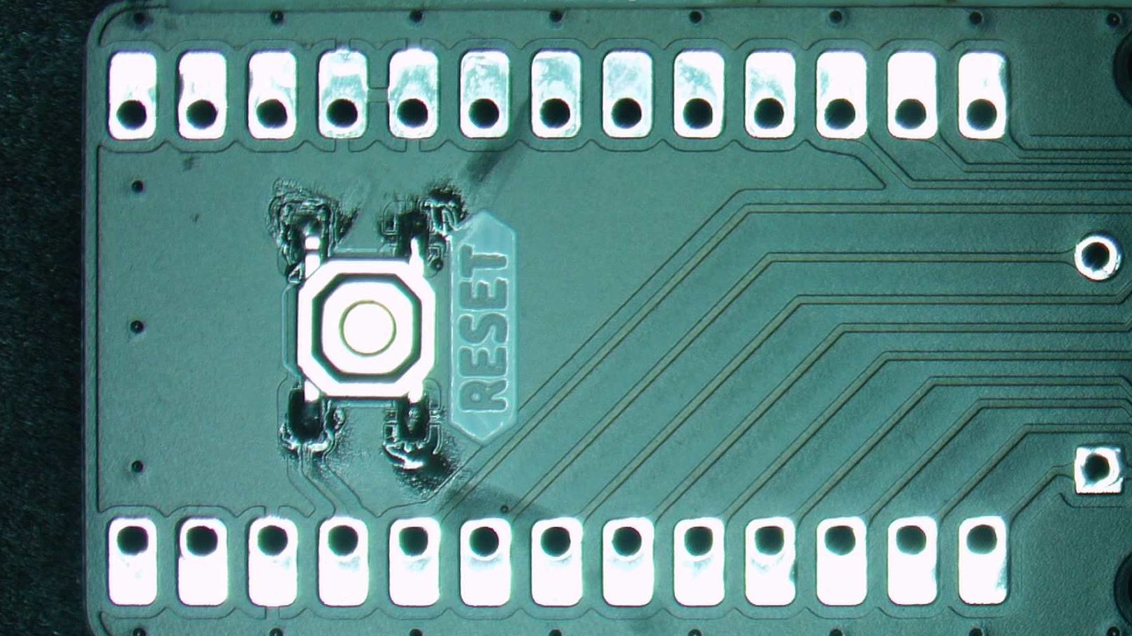 solder reset pins