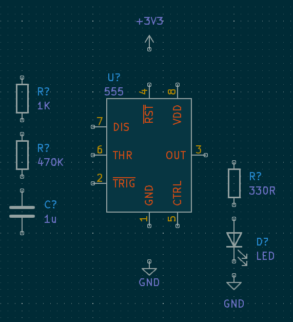 adding 3V3 and GND symbols