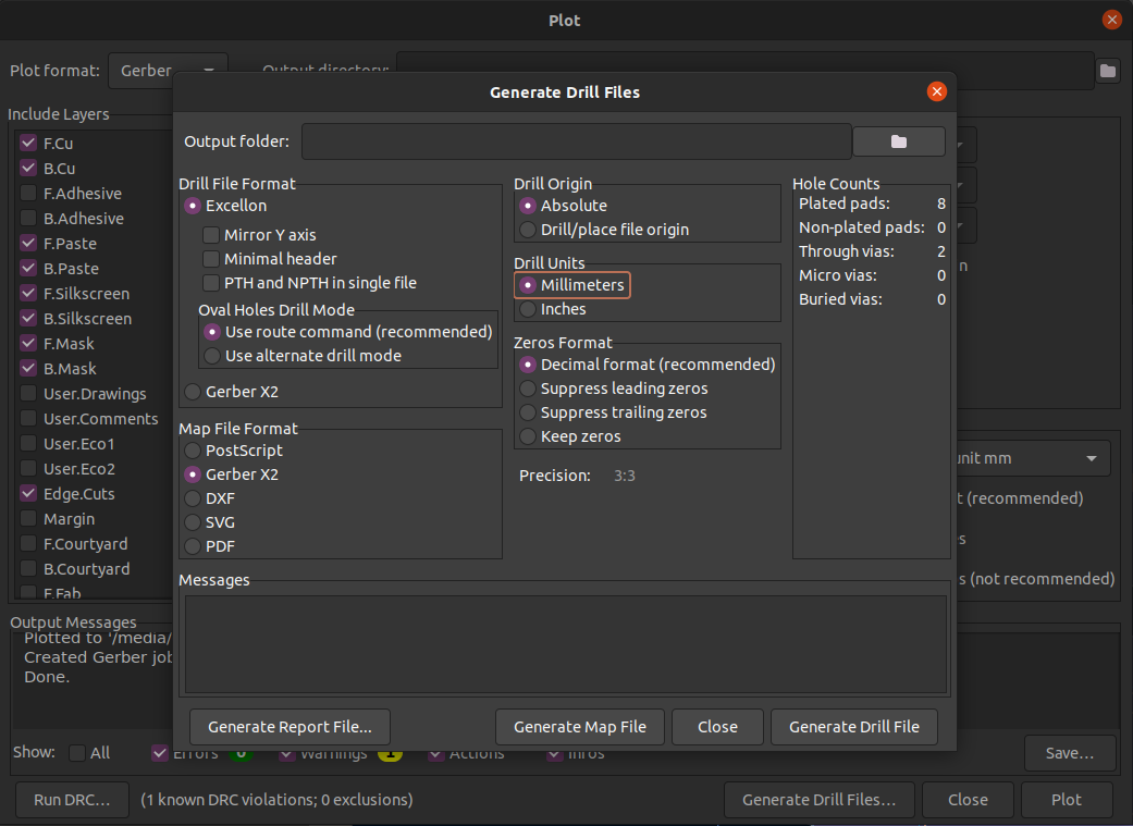 generate drill files